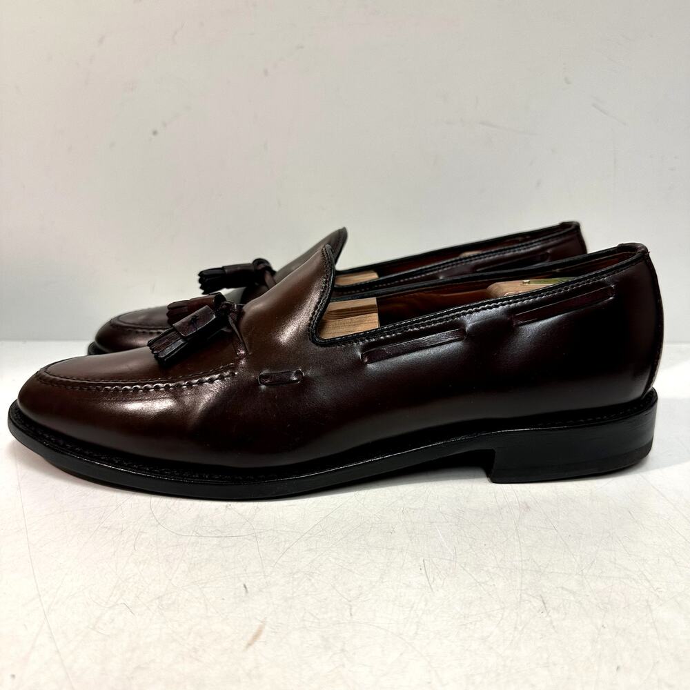FULLY RESOLED Allen Edmonds Grayson Tassel Loafer Color 8 Shell Cordovan 11 C